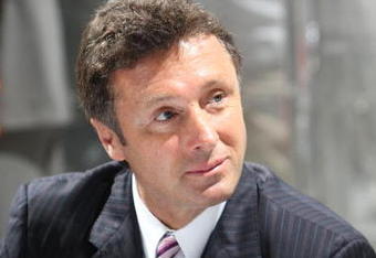MONTREAL, QC - JUNE 27:  Executive Vice President & General Manager Doug Wilson of the San Jose Sharks looks on during the 2009 NHL Entry Draft at the Bell Centre on June 27, 2009 in Montreal, Quebec, Canada. (Photo by Bruce Bennett/Getty Images)