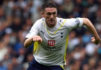 LONDON, ENGLAND - OCTOBER 24:  Robbie Keane of Tottenham Hotspur in action during the Barclays Premier League match between Tottenham Hotspur and Stoke City at White Hart Lane on October 24, 2009 in London, England.  (Photo by Clive Rose/Getty Images)
