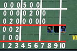 CHICAGO - AUGUST 30: Workers in the scoreboard look at fans in the center field bleachers during a game between  the Chicago Cubs and the New York Mets on August 30, 2009 at Wrigley Field in Chicago, Illinois. (Photo by Jonathan Daniel/Getty Images)