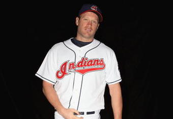 GOODYEAR, AZ - FEBRUARY 21:  Jordan Brown of the Cleveland Indians poses during photo day at the Indians spring training complex on February 21, 2009 in Goodyear, Arizona. (Photo by Ronald Martinez/Getty Images)
