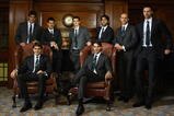 LONDON, ENGLAND - NOVEMBER 20:  (Back L-R) Juan Martin Del Potro of Argentina, Novak Djokovic of Serbia, Andy Murray of Great Britain, Fernando Verdasco of Spain, Nikolay Davydenko of Russia, Robin Soderling of Sweden, Roger Federer of Switzerland and Rafael Nadal of Spain  pose for a photo during the Barclays ATP World Tour Finals - Media Day at the County Hall Marriot Hotel on November 20, 2009 in London, England.  (Photo by Julian Finney/Getty Images)