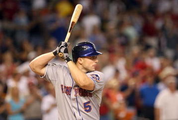 PHOENIX - AUGUST 11:  David Wright #5 of the New York Mets bats against the Arizona Diamondbacks during the major league baseball game at Chase Field on August 11, 2009 in Phoenix, Arizona. The Diamondbacks defeated the Mets 6-2.  (Photo by Christian Petersen/Getty Images)