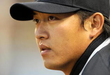 BALTIMORE - APRIL 06:  Chien-Ming Wang #40 of the New York Yankees watches the game against the Baltimore Orioles on April 6, 2009 at Camden Yards in Baltimore, Maryland.  (Photo by Greg Fiume/Getty Images)