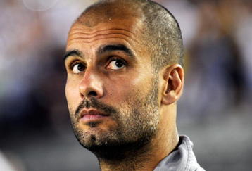 PASADENA, CA - AUGUST 01:  Josep 'Pep' Guardiola coach of FC Barcelona looks on during the international friendly soccer match against Los Angeles Galaxy's at the Rose Bowl on August 1, 2009 in Pasadena, California.  (Photo by Kevork Djansezian/Getty Images)