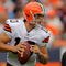 DENVER - SEPTEMBER 20:  Quarterback Brady Quinn #10 of the Cleveland Browns drops back to pass against the Denver Broncos during NFL action at Invesco Field at Mile High on September 20, 2009 in Denver, Colorado. The Broncos defeated the Browns 27-6.  (Photo by Doug Pensinger/Getty Images)