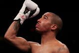 PORTLAND, OR - NOVEMBER 19:  Andre Ward is introduced against Darnell Boone before their middleweight fight on November 19, 2005 at the Rose Garden in Portland, Oregon. Ward defeated Boone in a six round decision.  (Photo by Jed Jacobsohn/Getty Images)