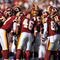LANDOVER, MD - NOVEMBER 15: The Washington Redskins offense huddles during the game against the Denver Broncos at FedExField on November 15, 2009 in Landover, Maryland. The Redskins won 27-17. (Photo by Larry French/Getty Images)