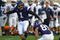 EVANSTON, IL - OCTOBER 31: Stefan Demos #1 of the Northwestern Wildcats kicks a field goal out of the hold of Zeke Markshausen #85 against the Penn State Nittany Lions at Ryan Field on October 31, 2009 in Evanston, Illinois. Penn State defeated Northwestern 34-13. (Photo by Jonathan Daniel/Getty Images)