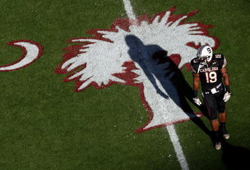 COLUMBIA, SC - NOVEMBER 14:  Kevin White #19 of the South Carolina Gamecocks walks on the field before their game against the Florida Gators at Williams-Brice Stadium on November 14, 2009 in Columbia, South Carolina.  (Photo by Streeter Lecka/Getty Images)