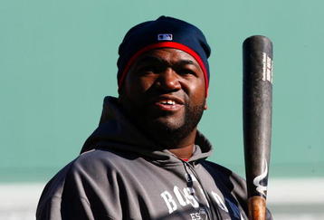 BOSTON - OCTOBER 11:  David Ortiz #34 of the Boston Red Sox looks on during batting practice before Game Three of the ALDS against the Los Angeles Angels of Anaheim during the 2009 MLB Playoffs at Fenway Park on October 11, 2009 in Boston, Massachusetts. (Photo by Jim Rogash/Getty Images)