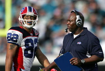 JACKSONVILLE, FL - NOVEMBER 22:  Head Coach Perry Fewell  of the Buffalo Bills watches his team against the Jacksonville Jaguars at Jacksonville Municipal Stadium on November 22, 2009 in Jacksonville, Florida.  Jacksonville defeated Buffalo 18-15.  (Photo by Marc Serota/Getty Images)