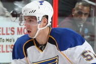 PHILADELPHIA, PA - NOVEMBER 07:  David Perron #57 of the St. Louis Blues in action against The Philadelphia Flyers during their game on November 7, 2009 at The Wachovia Center in Philadelphia, Pennsylvania.  (Photo by Al Bello/Getty Images)