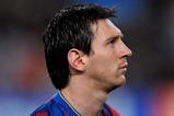 BARCELONA, SPAIN - OCTOBER 20:  Lionel Messi of FC Barcelona looks on prior to the start of the UEFA Champions League group F match between FC Barcelona and FC Rubin Kazan at the Camp Nou Stadium on October 20, 2009 in Barcelona, Spain. FC Barcelona lost the match 2-1.  (Photo by Jasper Juinen/Getty Images)