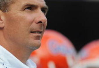 GAINESVILLE, FL - NOVEMBER 21: Coach Urban Meyer of the Florida Gators directs play against the Florida International University Golden Panthers, November 21, 2009 at Ben Hill Griffin Stadium in Gainesville, Florida.  (Photo by Al Messerschmidt/Getty Images)