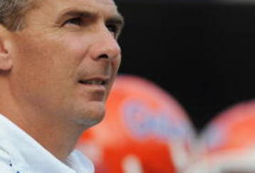 GAINESVILLE, FL - NOVEMBER 21: Coach Urban Meyer of the Florida Gators directs play against the Florida International University Golden Panthers, November 21, 2009 at Ben Hill Griffin Stadium in Gainesville, Florida.  (Photo by Al Messerschmidt/Getty Images)