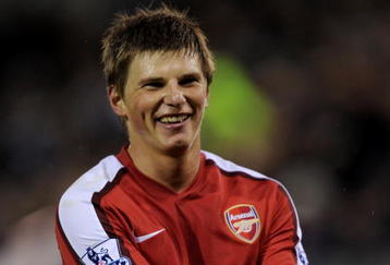 WEST BROMWICH, UNITED KINGDOM - MARCH 03:  Andrei Arshavin of Arsenal celebrates after setting up the second goal for his team during the Barclays Premier League match between West Bromwich Albion and Arsenal at The Hawthorns on March 3, 2009 in Birmingham, England.  (Photo by Shaun Botterill/Getty Images)