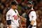 MINNEAPOLIS, MN - OCTOBER 11: Pitcher Carl Pavano #48 of the Minnesota Twins talks with catcher Joe Mauer #2 after Jorge Posada  the New York Yankees hit a home run in the seventh inning to take a 2-1 lead in Game Three of the ALDS during the 2009 MLB Playoffs at the Hubert H. Humphrey Metrodome on October 11, 2009 in Minneapolis, Minnesota. (Photo by Genevieve Ross/Getty Images)