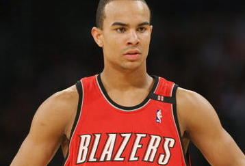 LOS ANGELES - JANUARY 4:  Jerryd Bayless of the Portland Trail Blazers looks on against the Los Angeles Lakers on January 4, 2009 at Staples Center in Los Angeles, California.    NOTE TO USER: User expressly acknowledges and agrees that, by downloading and/or using this Photograph, user is consenting to the terms and conditions of the Getty Images License Agreement. (Photo by Stephen Dunn/Getty Images)