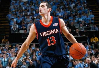 CHAPEL HILL, NC - FEBRUARY 07:  Sammy Zeglinski #13 of the Virginia Cavaliers dribbles during the game against the North Carolina Tar Heels on February 7, 2009 at the Dean E. Smith Center in Chapel Hill, North Carolina.  (Photo by Kevin C. Cox/Getty Images)