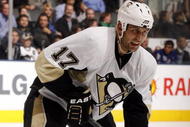 TORONTO - OCTOBER 10:  Mike Rupp #17 of the Pittsburgh Penguins during a NHL game against the Toronto Maple Leafs at the Air Canada Centre on October 10, 2009 in Toronto, Ontario, Canada .  (Photo by Abelimages/Getty Images) 