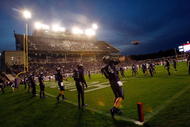 FORT WORTH, TX - NOVEMBER 14:  Quarterback Andy Dalton #14 of the TCU Horned Frogs at Amon G. Carter Stadium on November 14, 2009 in Fort Worth, Texas.  (Photo by Ronald Martinez/Getty Images)