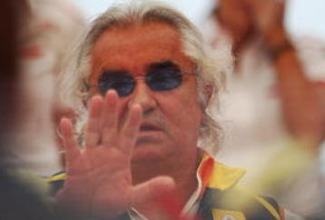 ISTANBUL, TURKEY - JUNE 07:  Renault Team Principal Flavio Briatore attends a meeting of Formula One Team Principals and drivers in the Toyota motorhome ahead of the Turkish Formula One Grand Prix at Istanbul Park on June 7, 2009, in Istanbul, Turkey.  (Photo by Clive Mason/Getty Images)