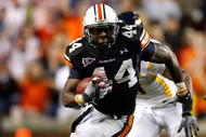 AUBURN, AL - SEPTEMBER 19:  Ben Tate #44 of the Auburn Tigers against the West Virginia Mountaineers at Jordan-Hare Stadium on September 19, 2009 in Auburn, Alabama.  (Photo by Kevin C. Cox/Getty Images)