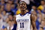 LEXINGTON, KY - NOVEMBER 21:  John Wall #11 of the Kentucky Wildcats celebrates during the game against the Rider Broncs on November 21, 2009 at Rupp Arena in Lexington, Kentucky.  (Photo by Andy Lyons/Getty Images)