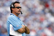 NASHVILLE, TN - SEPTEMBER 20: Jeff Fisher the Head Coach of the Tennessee Titans is pictured during the NFL game against the Houston Texans at LP Field on September 20, 2009 in Nashville, Tennessee. The Texans won 34-31. (Photo by Andy Lyons/Getty Images)