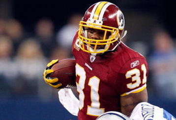 ARLINGTON, TX - NOVEMBER 22:  Running back Rock Cartwright #31 of the Washington Redskins at Cowboys Stadium on November 22, 2009 in Arlington, Texas.  (Photo by Ronald Martinez/Getty Images)