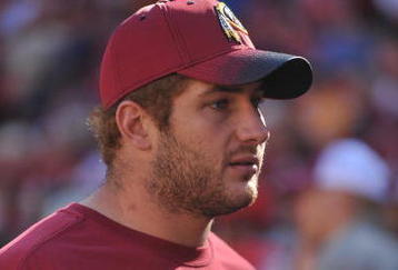 LANDOVER, MD - NOVEMBER 15:  Chris Cooley #47 of the Washington Redskins walks on crutches before the game against the Denver Broncos at FedExField on November 15, 2009 in Landover, Maryland. The Redskins won 27-17. (Photo by Larry French/Getty Images)