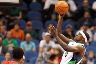 MINNEAPOLIS - OCTOBER 28: Jonny Flynn #10 of the Minnesota Timberwolves drives to the basket against the New Jersey Nets at the Target Center on October 28, 2009 in Minneapolis, Minnesota. The Timberwolves defeated the Nets 95-93. NOTE TO USER: User expressly acknowledges and agrees that, by downloading and or using this photograph, User is consenting to the terms and conditions of the Getty Images License Agreement. (Photo by Genevieve Ross/Getty Images)