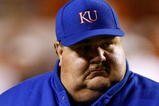 AUSTIN, TX - NOVEMBER 21:  Head coach Mark Mangino of the Kansas Jayhawks on the field before a game against the Texas Longhorns at Darrell K Royal-Texas Memorial Stadium on November 21, 2009 in Austin, Texas.  (Photo by Ronald Martinez/Getty Images)