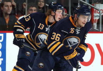 PHILADELPHIA - NOVEMBER 14:  Patrick Kaleta #36 of the Buffalo Sabres skates against the Philadelphia Flyers on November 14, 2009 at Wachovia Center in Philadelphia, Pennsylvania.  (Photo by Jim McIsaac/Getty Images)