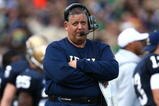 SOUTH BEND, IN - OCTOBER 03: Head coach Charlie Weis of the Notre Dame Fighting Irish watches as his team takes on the Washington Huskies on October 3, 2009 at Notre Dame Stadium in South Bend, Indiana.  Notre Dame defeated Washington 37-30 in overtime.  (Photo by Jonathan Daniel/Getty Images)