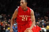 NEW YORK - NOVEMBER 20:  Evan Turner #21 of the Ohio State Buckeyes controls the ball against the California Golden Bears during the consolation game of the 2K Sports Classic on November 20, 2009 at Madison Square Garden in New York City. Ohio State defeated California 76-70.  (Photo by Jim McIsaac/Getty Images)