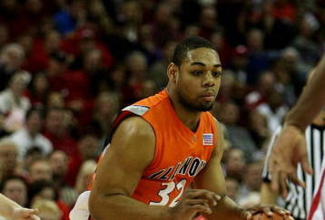 MADISON, WI - FEBRUARY 05: Demetri McCamey #32 of the Illinois Fighting Illini moves against the Wisconsin Badgers on February 5, 2009 at the Kohl Center in Madison, Wisconsin. Wisconsin defeated Illinois 63-50. (Photo by Jonathan Daniel/Getty Images)