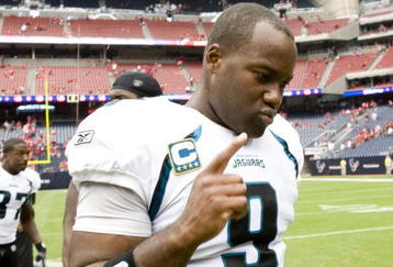 HOUSTON - SEPTEMBER 27:  Quarterback David Garrard #9 of the Jacksonville Jaguars leaves the field after defeating the Houston Texans at Reliant Stadium on September 27, 2009 in Houston, Texas.  (Photo by Bob Levey/Getty Images)