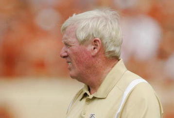 AUSTIN, TX - NOVEMBER 07:  Head coach George O'Leary of the UCF Knights watches his team struggle against the Texas Longhorns on November 7, 2009 at Darrell K Royal - Texas Memorial Stadium in Austin, Texas.  Texas won 35-3.  (Photo by Brian Bahr/Getty Images)
