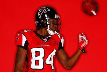 FLOWERY BRANCH, GA - OCTOBER 27:  Roddy White, wide receiver of the Atlanta Falcons, poses for a portrait at the Falcons Training Complex on October 27, 2009 in Flowery Branch, Georgia.  (Photo by Kevin C. Cox/Getty Images)