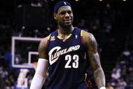ORLANDO, FL - NOVEMBER 11:  LeBron James #23 of the Cleveland Cavaliers reacts to a call during the game against the Orlando Magic on November 11, 2009 at Amway Arena in Orlando, Florida. NOTE TO USER: User expressly acknowledges and agrees that, by downloading and/or using this Photograph, user is consenting to the terms and conditions of the Getty Images License Agreement. (Photo by Sam Greenwood/Getty Images)