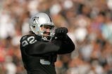 OAKLAND, CA - NOVEMBER 15:  Richard Seymour #92 of the Oakland Raiders celebrates after making a tackle against the Kansas City Chiefs at Oakland-Alameda County Coliseum on November 15, 2009 in Oakland, California.  (Photo by Ezra Shaw/Getty Images)