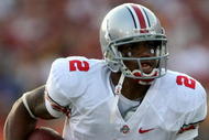 LOS ANGELES, CA - SEPTEMBER 13:  Terrelle Pryor #2 of the Ohio State Buckeyes runs the ball against the USC Trojans during the college football game at the Los Angeles Memorial Coliseum on September 13, 2008 in Los Angeles, California.  (Photo by Stephen Dunn/Getty Images)
