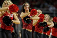 LOUISVILLE, KY - NOVEMBER 22:   Members of the Louisville Cardinals dance team are pictured during the game against the Morgan State Bears on November 22, 2009 at Freedom Hall  in Louisville, Kentucky. Louisville won 90-81.  (Photo by Andy Lyons/Getty Images)