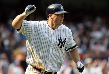NEW YORK - AUGUST 15:  Shelley Duncan #17 of the New York Yankees celebrates his ninth inning game-tying three-run home run against the Baltimore Orioles  at Yankee Stadium on August 15, 2007 in the Bronx borough of New York City.The Orioles defeated the Yankees 6-3 in ten innings.  (Photo by Jim McIsaac/Getty Images)