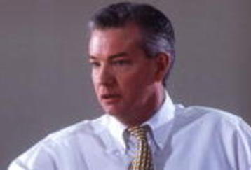19 MAR 1995:  GEORGE WASHINGTON UNIVERSITY HEAD COACH JOE MCKEOWN LEAD HIS ATLANTIC 1O CHAMPION COLONIAL WOMEN TO A SECOND ROUND DEFEAT OF DRAKE IN THE WOMEN''S NCAA TOUNAMENT AT THE GWU SMITH CENTER.  Mandatory Credit: Doug Pensinger/ALLSPORT