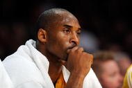 LOS ANGELES, CA - OCTOBER 30:  Kobe Bryant #24 of the Los Angeles Lakers after he was were taken out of the game against Dallas Mavericks during the second quarter of the NBA basketball game at Staples Center on October 30, 2009 in Los Angeles, California.  NOTE TO USER: User expressly acknowledges and agrees that, by downloading and/or using this Photograph, user is consenting to the terms and conditions of the Getty Images License Agreement.  (Photo by Kevork Djansezian/Getty Images)
