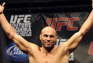 PORTLAND, OR - AUGUST 28: UFC heavyweight fighter Randy Couture weighs in at the UFC 102: Couture vs. Nogueira Weigh-In at the Rose Garden Arena on August 28, 2009 in Portland, Oregon. (Photo by Jon Kopaloff/Getty Images)