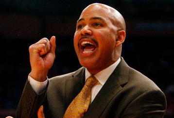 NEW YORK - MARCH 10:  Head coach Stan Heath of the USF Bulls looks on from the sidelines against the Seton Hall Pirates during the first round of the Big East Tournament at Madison Square Garden on March 10, 2009 in New York City.  (Photo by Jim McIsaac/Getty Images)