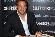 LONDON, ENGLAND - NOVEMBER 19:  2009 Formula 1 champion Jenson Button attends book signing for his new book 'My Championship Year' at Selfridges on November 19, 2009 in London, England.  (Photo by Mike Marsland/Getty Images)